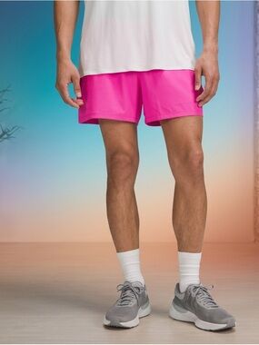 Lululemon Pace Breaker Linerless Short 5" - Rare Pow Pink - Size L